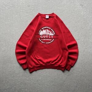 Vintage 90s Big Sky Montana Lone Mountain Ranch Graphic Crewneck